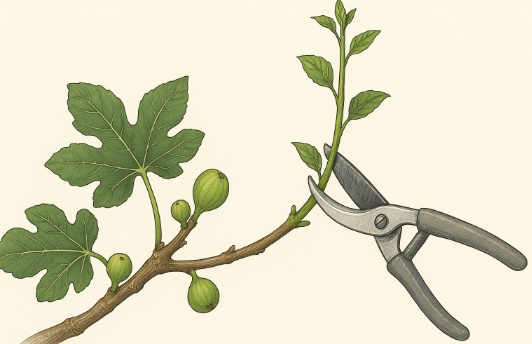 いちじくの夏剪定